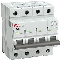 Выключатель автоматический EKF Averes AV-6 4п 40А D 6кА